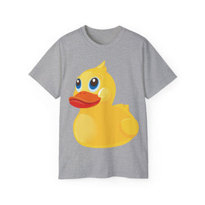 Unisex Ultra Cotton Tee - Yellow Rubber Duck - Oblique Left Front X 300