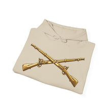 Load image into Gallery viewer, Hoodie – Army - Infantry Branch Insignia - no text - Gold - 3D - Enhanced
