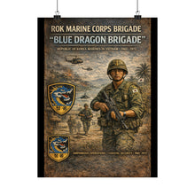 Load image into Gallery viewer, Matte Poster - Korea - ROK Marine Brigade - Blue Dragons
