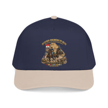 Load image into Gallery viewer, Mid Profile Baseball Cap - Army - Buffalo Soldiers in Iraq - OIF - Cavalrymen at War  w IRAQ SVC - 3D - Enhanced
