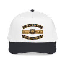 Load image into Gallery viewer, Mid Profile Baseball Cap - USCG - Marine Safety - Auxiliary w txt - 3D - Enhanced
