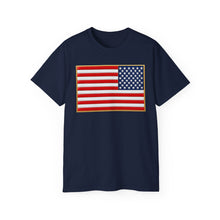Load image into Gallery viewer, Unisex Ultra Cotton Tee - United States Flag 3D Enhanced
