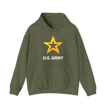 Load image into Gallery viewer, Hoodie – Army Star W Us Army w White Star - 3D - Enhanced
