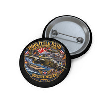 Load image into Gallery viewer, Custom Pin Buttons - Army Air Corps - Doolittle Raid US Hornet Attack Tokyo Japan - Apr 18, 1942 - WWII
