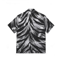 Load image into Gallery viewer, Men's Hawaiian Camp Shirt — Metallic Swirl Zebra Stripe AOP
