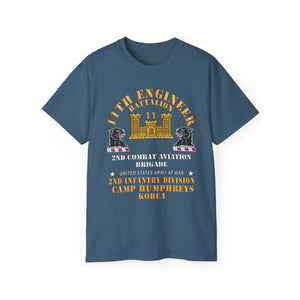 Unisex Ultra Cotton Tee - Classic - 11th Engineer Battalion - Camp Humphries 2nd Infantry Division - Korea