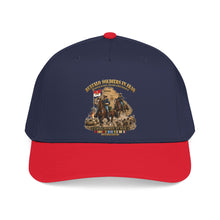 Load image into Gallery viewer, Mid Profile Baseball Cap - Army - Buffalo Soldiers in Iraq - OIF - Cavalrymen at War  w IRAQ SVC - 3D - Enhanced
