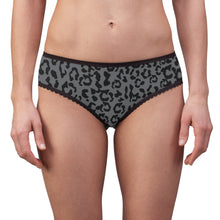 Load image into Gallery viewer, Women&#39;s Briefs - Leopard Camouflage - Battleship Color
