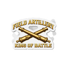 Load image into Gallery viewer, Die-Cut Magnet - Field Artillery - King of Battle - 3D - Enhanced
