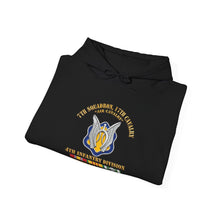 Load image into Gallery viewer, Hoodie – Army - 7th Squadron - 17th Cavalry - 4th ID - Vietnam Vet w SVC Ribbon - 3D X 300

