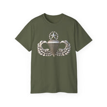 Load image into Gallery viewer, Unisex Ultra Cotton Tee - Army - Master Airborne Badge - No Txt - 3D - enhanced
