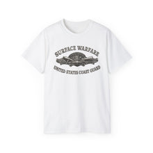 Load image into Gallery viewer, Unisex Ultra Cotton Tee - USCG - Surface Warfare w txt - 3D - Enhanced
