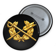 Load image into Gallery viewer, Custom Pin Buttons - Army - JAG Branch wo txt - 3D - enhanced
