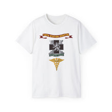Load image into Gallery viewer, Unisex Ultra Cotton Tee - Army - 130th Station Hospital - Ribbon - DUI - Army Medical Corps Branch X 300
