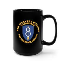 Load image into Gallery viewer, Black Coffee Mug 15oz - Army - 8th Infantry Div - Pathfinder - Bad Kreuznach GE X 300
