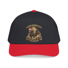 Load image into Gallery viewer, Mid Profile Baseball Cap - Army - Buffalo Soldiers in Iraq - OIF - Cavalrymen at War  w IRAQ SVC - 3D - Enhanced
