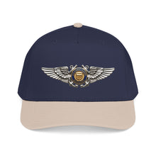 Load image into Gallery viewer, Mid Profile Baseball Cap - USCG - Aviator Badge - Auxiliary wo txt - 3D - Enhanced
