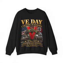 Load image into Gallery viewer, Crewneck Sweatshirt - Army - VE Day - Victory in Europe Day - End of WWII - 3D - Enhanced
