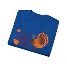 Load image into Gallery viewer, Unisex Ultra Cotton Tee - Happy Turkey Day - Thanksgiving
