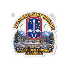 Load image into Gallery viewer, Die-Cut Magnet - 172nd Infantry Brigade - Ft Richardson, Alaska - 3D - Enhanced
