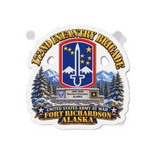 Load image into Gallery viewer, Die-Cut Magnet - 172nd Infantry Brigade - Ft Richardson, Alaska - 3D - Enhanced
