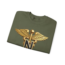 Load image into Gallery viewer, Crewneck Sweatshirt - Army Nurse Corps Branch Insignia - 3D - Enhanced
