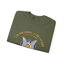 Load image into Gallery viewer, Crewneck Sweatshirt - Army - 7th Squadron - 17th Cavalry - 4th ID - Vietnam Vet w SVC Ribbon - 3D X 300
