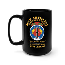 Load image into Gallery viewer, Black Mug 15oz - Army - 56th Artillery Command - Pershing - Bismarck Kaserne
