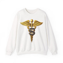 Load image into Gallery viewer, Crewneck Sweatshirt - Army Medical Specialist Corps Branch Insignia - 3D - Enhanced
