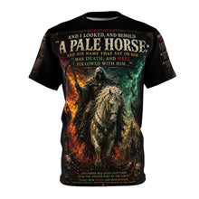 Load image into Gallery viewer, Pale Rider from the Book of Revelation Tribute Tee — Revelation 6:8
