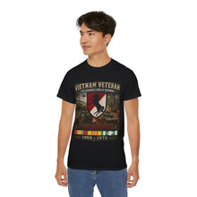 Load image into Gallery viewer, Vietnam Veteran – 11th Armored Cavalry Regiment – Blackhorse – Vietnam War Tribute T-Shirt – Vietnam Soldier – 1966–1972
