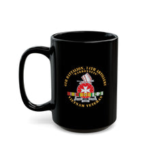 Load image into Gallery viewer, Black Mug (11oz, 15oz) - 6th Battalion, 14th Artillery Regiment - DUI - Warbonnets - VN SVC BAR - Top X 300
