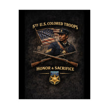 Load image into Gallery viewer, Matte Poster - Honoring the 5th USCT, 1864 - Right 1
