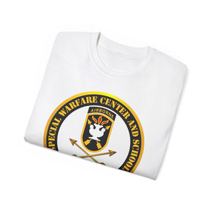 Unisex Ultra Cotton Tee - SOF - JFK Special Warfare Center - School SSI - Veteran