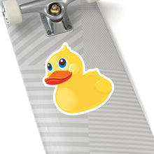 Load image into Gallery viewer, Kiss- Cut Stickers -  Yellow Rubber Duck - Oblique Left Front X 300
