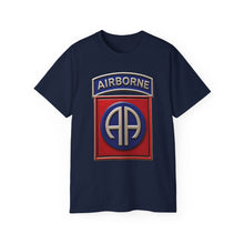 Load image into Gallery viewer, Unisex Ultra Cotton Tee - Army  - 82nd Airborne Division - SSI wo Txt - 3D - Enhanced
