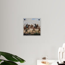 Load image into Gallery viewer, Acrylic Wall Art Panel - 9th Cavalry Regiment fighting Native Americans during the Indian Wars
