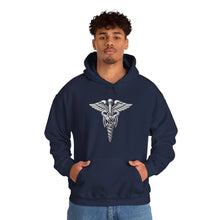 Load image into Gallery viewer, Hoodie – Army Medical Service Corps (MS) Branch Insignia - 3D - Silver - Enhanced
