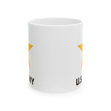 Load image into Gallery viewer, White Ceramic Mug, (11oz, 15oz) - Army Star W Us Army
