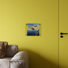 Load image into Gallery viewer, Acrylic Wall Art Panel - Curtis P-40 Kittyhawk w Machine Guns Blazing
