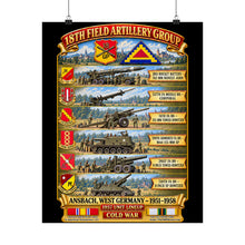 Load image into Gallery viewer, Matte Poster - 18th Field Artillery Group - POSTER - COLD WAR - Germany - 3D - Transparent
