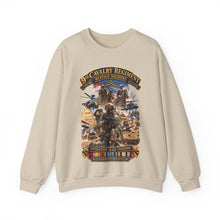 Load image into Gallery viewer, Crewneck Sweatshirt - Army - Todays Buffalo Soldiers in Iraq - OIF - Cavalrymen at War  w IRAQ SVC - 3D - Enhanced
