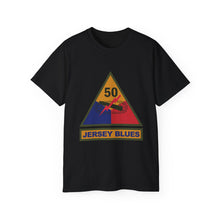 Load image into Gallery viewer, Unisex Ultra Cotton Tee - SSI - 50th Armored Division w Name Tape X 300
