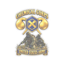 Load image into Gallery viewer, Kiss-Cut Stickers - Army - Chemical Corps w Scene - 3D - Enhanced
