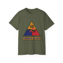 Load image into Gallery viewer, Unisex Ultra Cotton Tee - SSI - 50th Armored Division w Name Tape X 300
