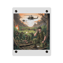 Load image into Gallery viewer, Acrylic Wall Art Panel - Vietnam Patrol Fire Fight Requesting Medevac
