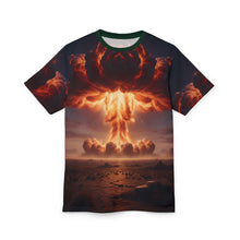 Load image into Gallery viewer, All Over Print Unisex Cut &amp; Sew Tee - AOP - Coming Soon Design, Custom Graphic T-shirt, Novelty Top, Unique Apparel, Gift for Men and Women,
