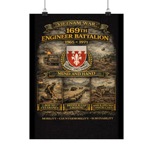 Load image into Gallery viewer, Matte Poster - 169th Engineer Battalion - 1965 - 1971
