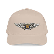 Load image into Gallery viewer, Mid Profile Baseball Cap - USCG - Aviator Badge - Auxiliary wo txt - 3D - Enhanced
