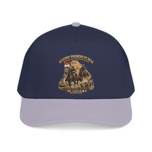Load image into Gallery viewer, Mid Profile Baseball Cap - Army - Buffalo Soldiers in Iraq - OIF - Cavalrymen at War  w IRAQ SVC - 3D - Enhanced
